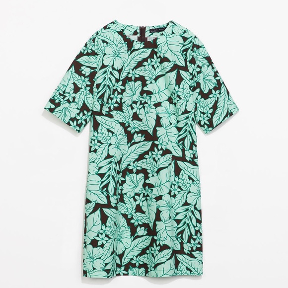 5 for $30 SALE‼️Zara Graphic Floral Print Dress - Picture 3 of 6